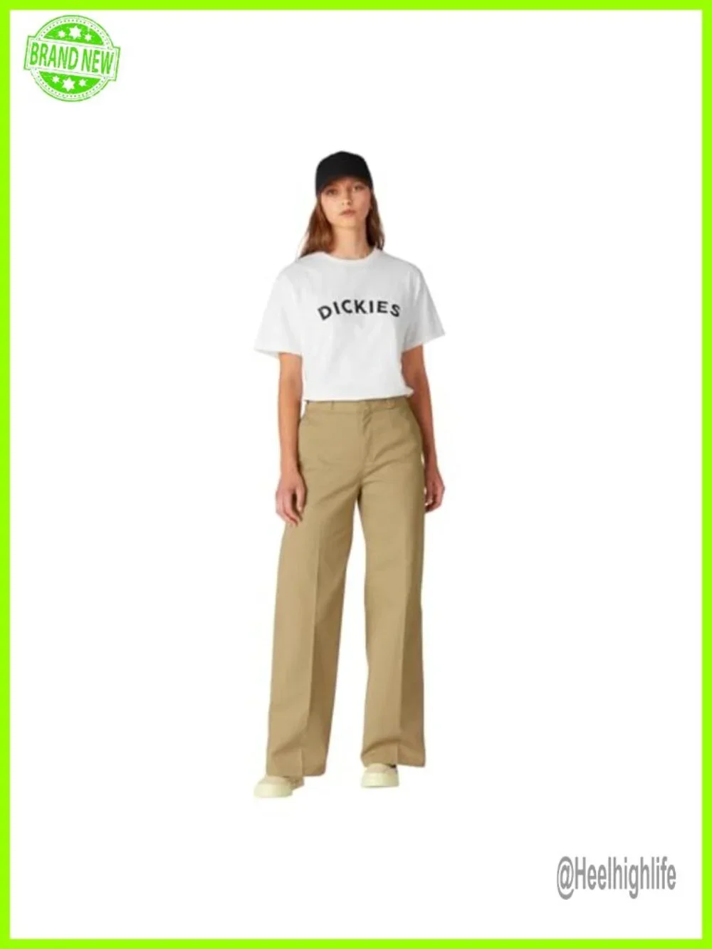 Women's Wide Leg Work Pants with Slant Pockets